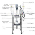 Customized High Pressure Glass Reactor Lab 100ml - 300L Chemical Equipment High Borosilicate