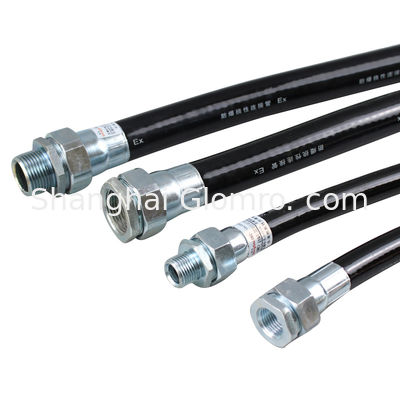 BNG Series Explosion Proof Flexible Conduit Hose Carbon Steel Rubber Construction for Hazardous Areas