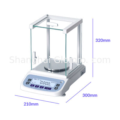 GLO External Calibration120g 220g 320g 420g 520g 1000g Capacity Analytical Balance 0.0001g Lab Precision Balance for Jewelry Gold Scale