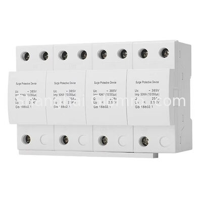 T1 Class I Surge Protective Device 1P/2P/3P/4P 12.5kA 15kA 25kA 50kA 385V 35mm Standard Rail Installation