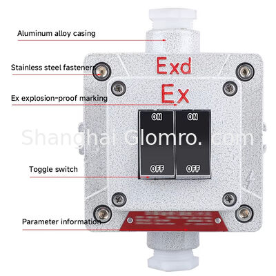 Flameproof Type Explosion-proof Wall Switch Surface-mounted Explosion-proof, Dust-proof and Water-resistant