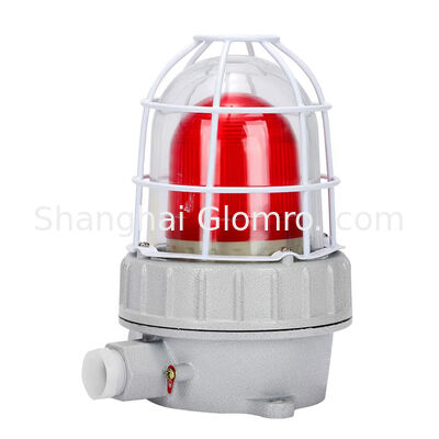 90dB IP66 Buzzer Alarm Sound Light Multi-colors Tri-color Explosion Proof Audible and Visual Light with Cover for Oil and Gas