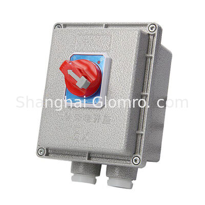 Square 3p Ex-Proof Circuit Breaker Flame Resistant Isolation Cabinet G1 Thread Explosion Protected Residual Current Trip Switch 10-63A for Dangerous Environment