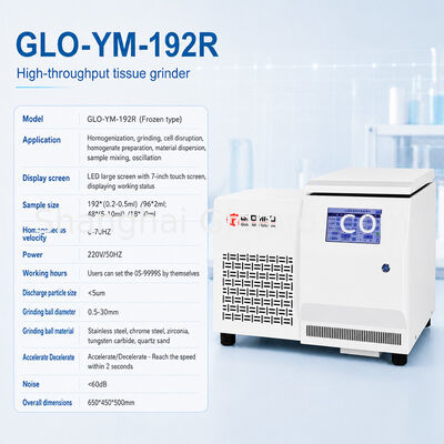 Laboratory High Throughput Tissue Grinder Homogenizer for Bone Hair Herb Soil Sample Crushing Homogenizing Processing