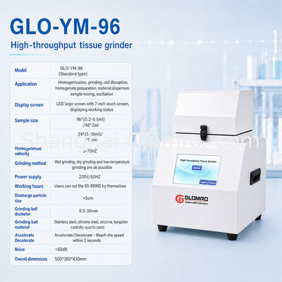 High Throughput Tissue Grinding Machine Vertical Vibration Bead Mill Homogenizer for Laboratory Biological Sample Cell Lysis