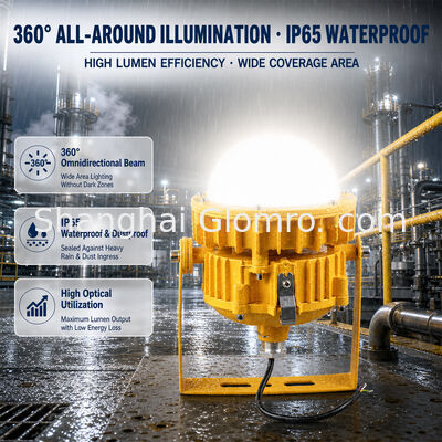 50W High Output Maintenance-Free Explosion-Proof Lamp IP65 Warehouse Factory Workshop Area Lighting