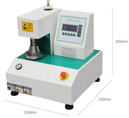 Textile Carton Cardboard Paper Automatic Bursting Strength Test Machine