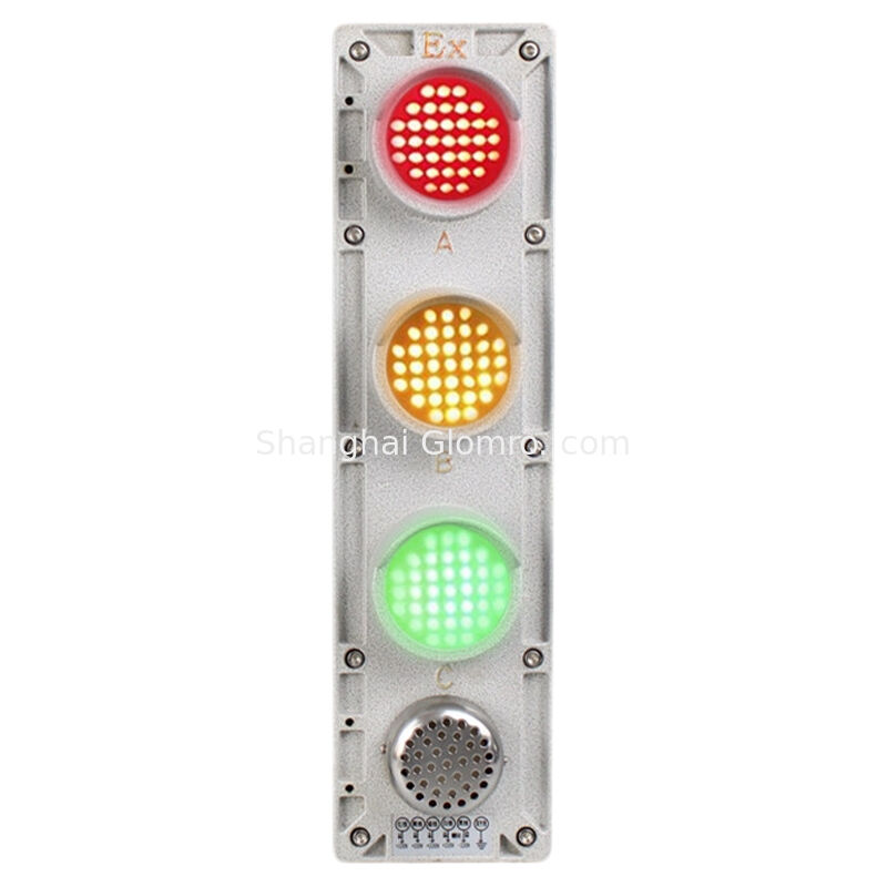 Acousto-Optic Explosion Proof Trolley Line Indicator Exd IIC T6 IP66 WF1 AC220V/380V 3 Phase Phase Loss Alarm Warning Light
