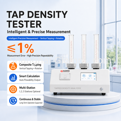 Analyseur automatique de densité tassée pour poudres, testeur de densité tassée pour poudre de ciment, talc, poudre de revêtement